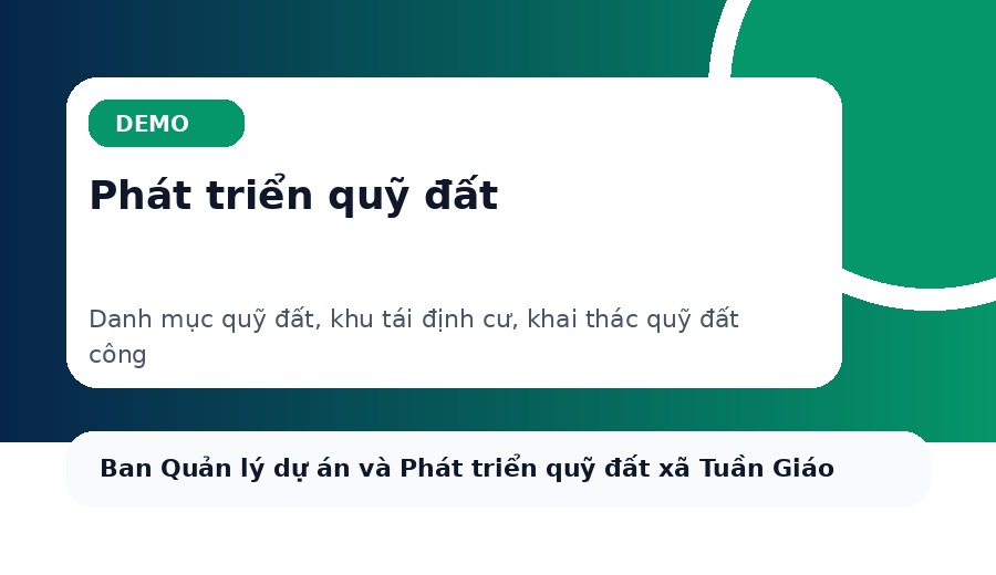 Danh mục quỹ đất dự kiến rà soát, tạo lập và khai thác trong năm 2026
